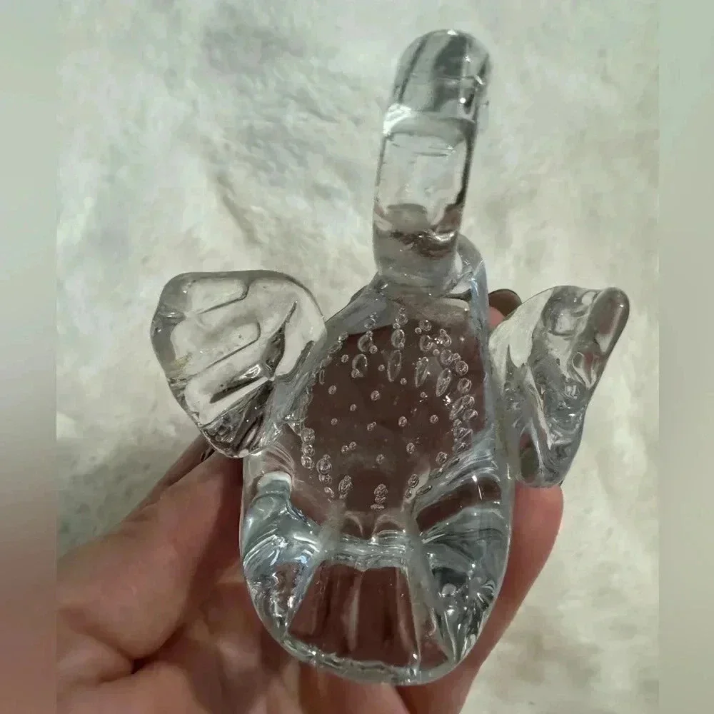 Vintage Art Glass Swan Paperweight Figurine MCM 90’s 80’s - Picture 11 of 11